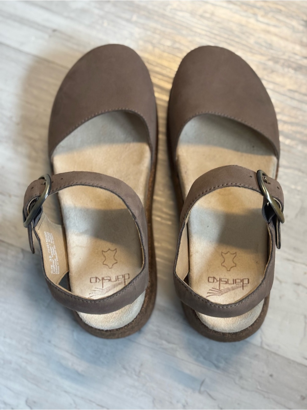 Dansko Brynlee Tan Leather Women’s Mary Jane Shoes EU 38 - Picture 12 of 13